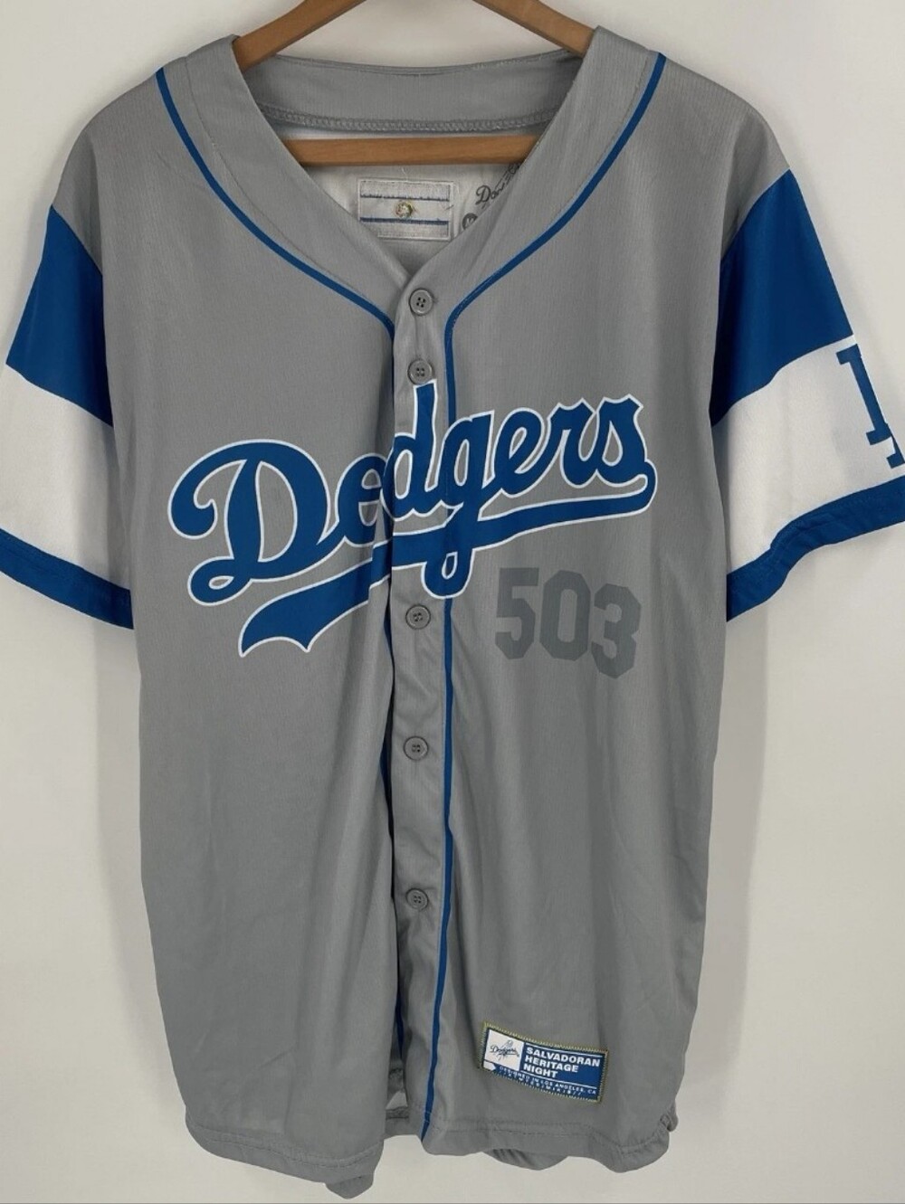 Los Angeles Dodgers Salvadorian El Salvador Heritage Night Jersey Adult Size M